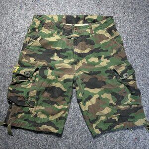 Diablo  Digital Camo Military Utility Cargo Mens Large  Regular Shorts US 34